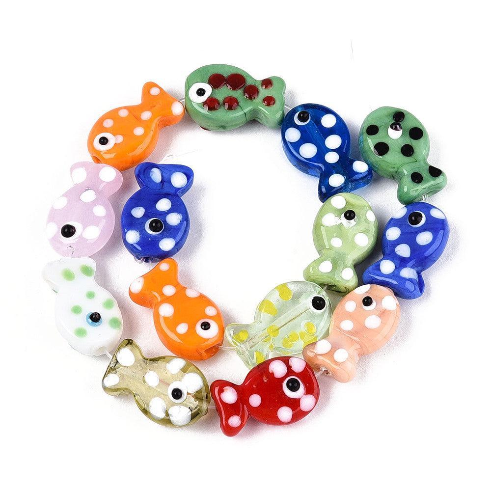 Kraal Vis lampwork 20mm- per stuk-Kralen-Kraaltjes van Renate