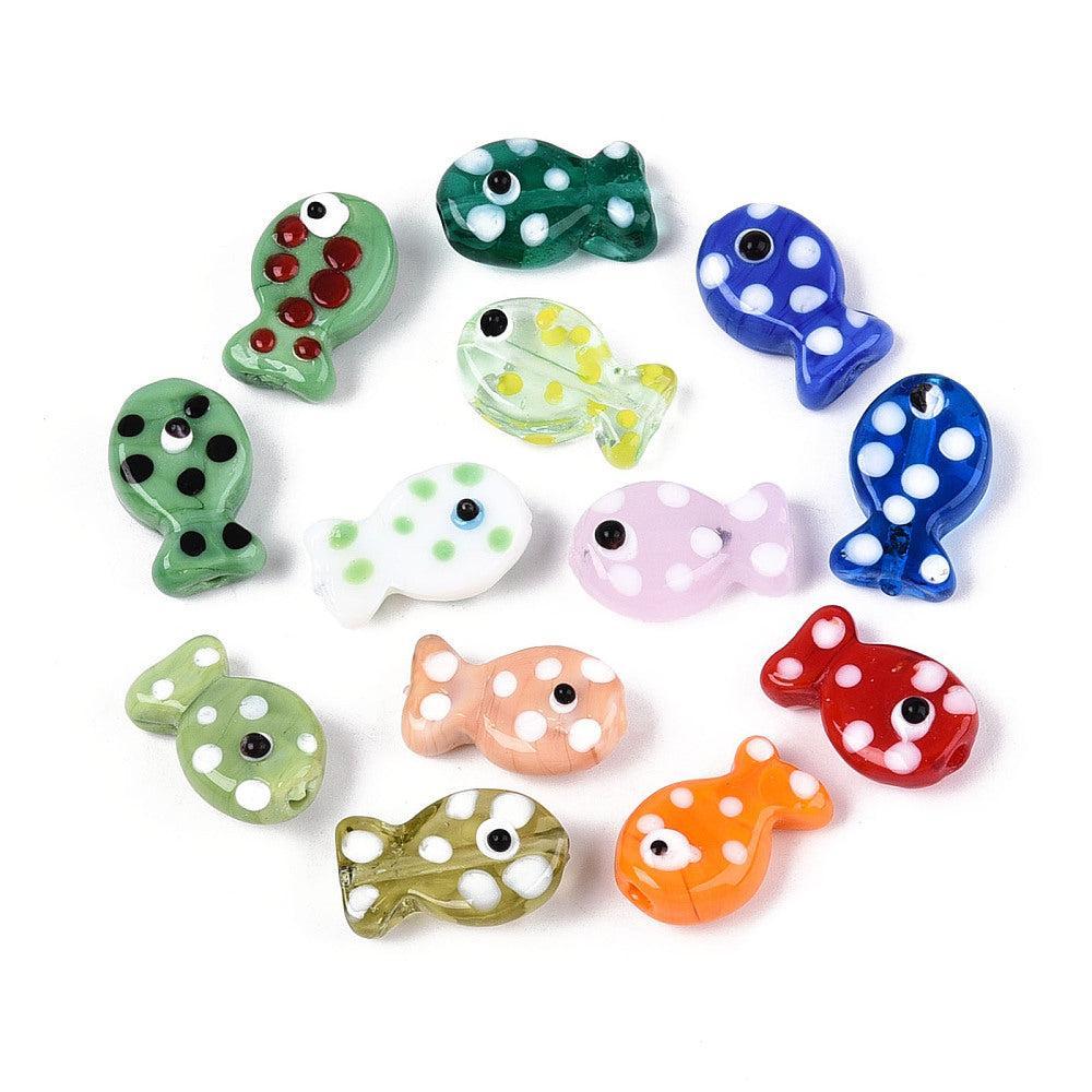 Kraal Vis lampwork 20mm- per stuk-Kralen-Kraaltjes van Renate
