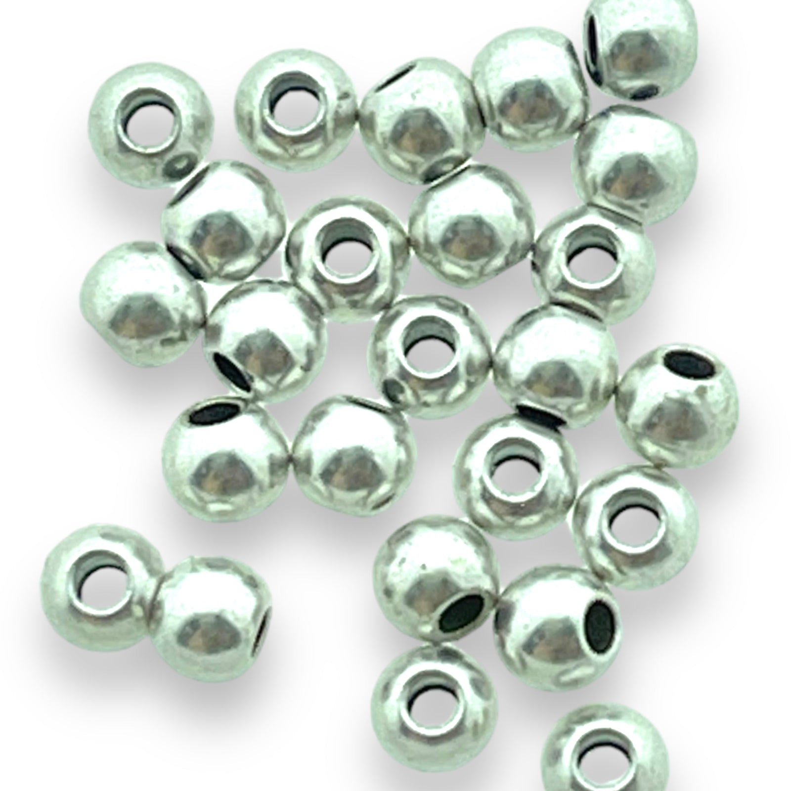 Kraal Zilver DQ - 2,5x3mm - 25 stuks-Kraaltjes van Renate