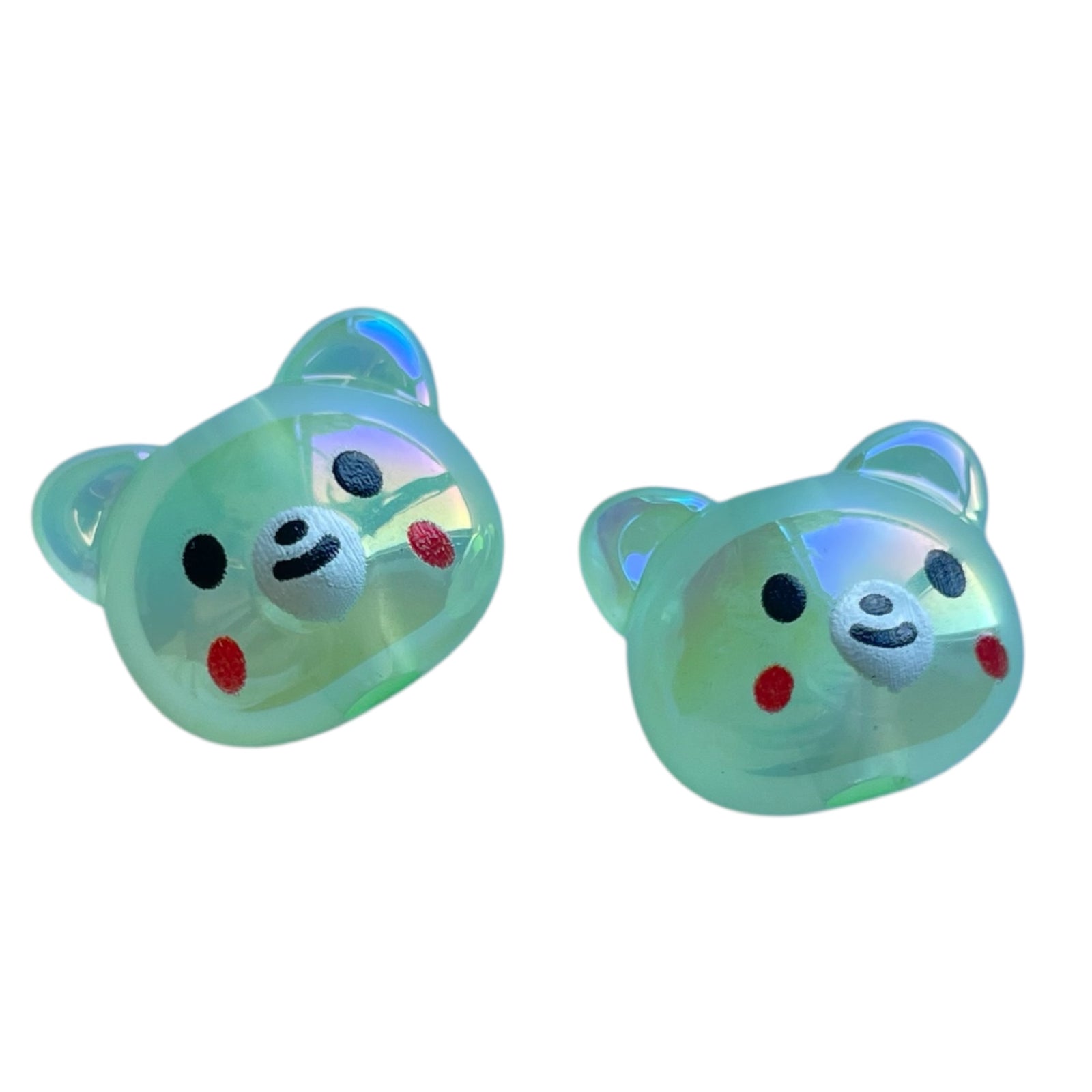 Kraal acryl beer AB groen 16,5mm- per stuk-Kralen-Kraaltjes van Renate