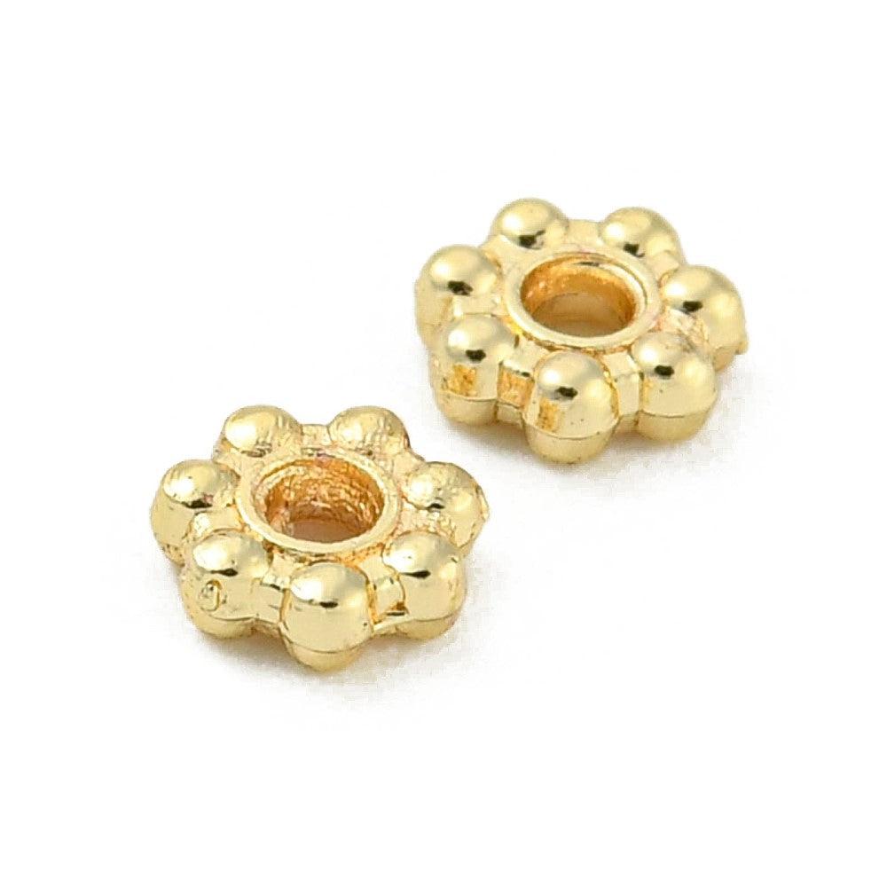 Kraal bali spacer 14k Gold Plated 4x1,5mm - 10 stuks-Kralen-Kraaltjes van Renate