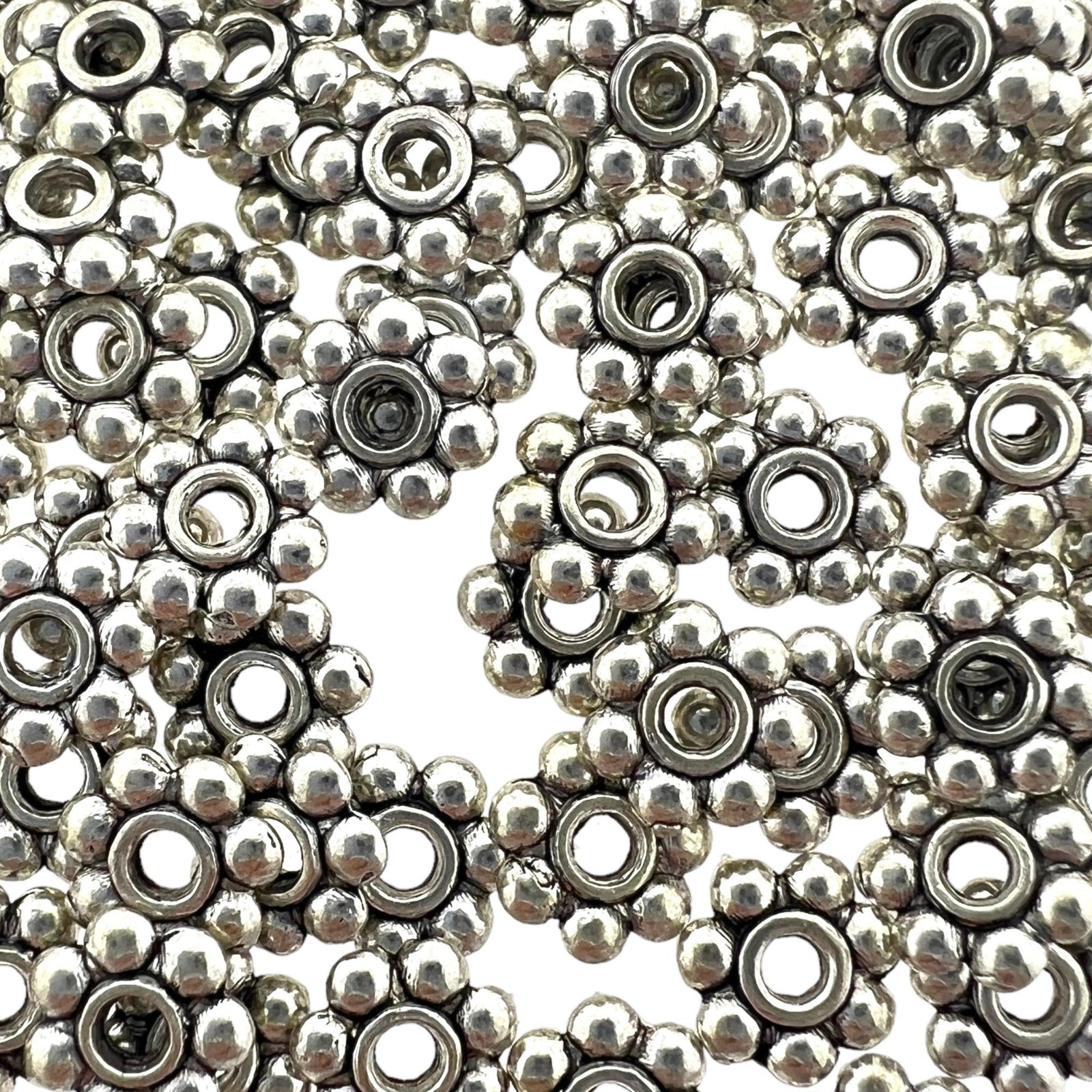 Kraal bali spacer Zilver 6,5x1mm - 45 stuks-Kralen-Kraaltjes van Renate
