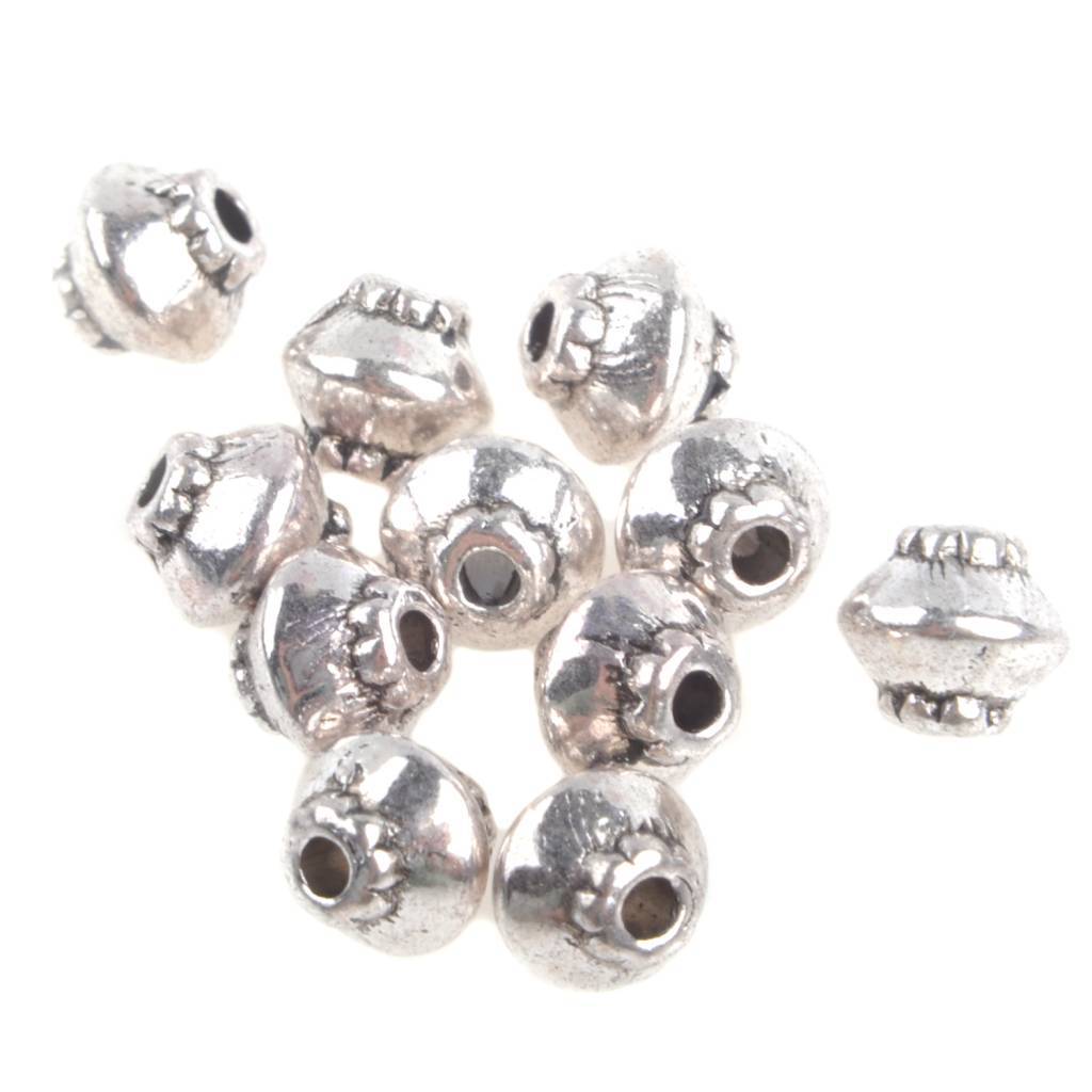 Kraal bicone spacer Zilver 5mm - 15 stuks-Kraaltjes van Renate