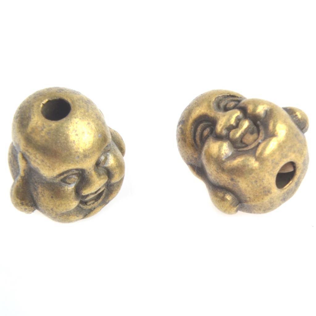 Kraal buddha Brons 10mm-Kraaltjes van Renate