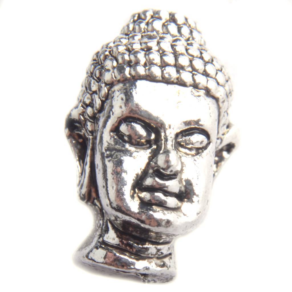 Kraal buddha Zilver 13x9mm-Kraaltjes van Renate