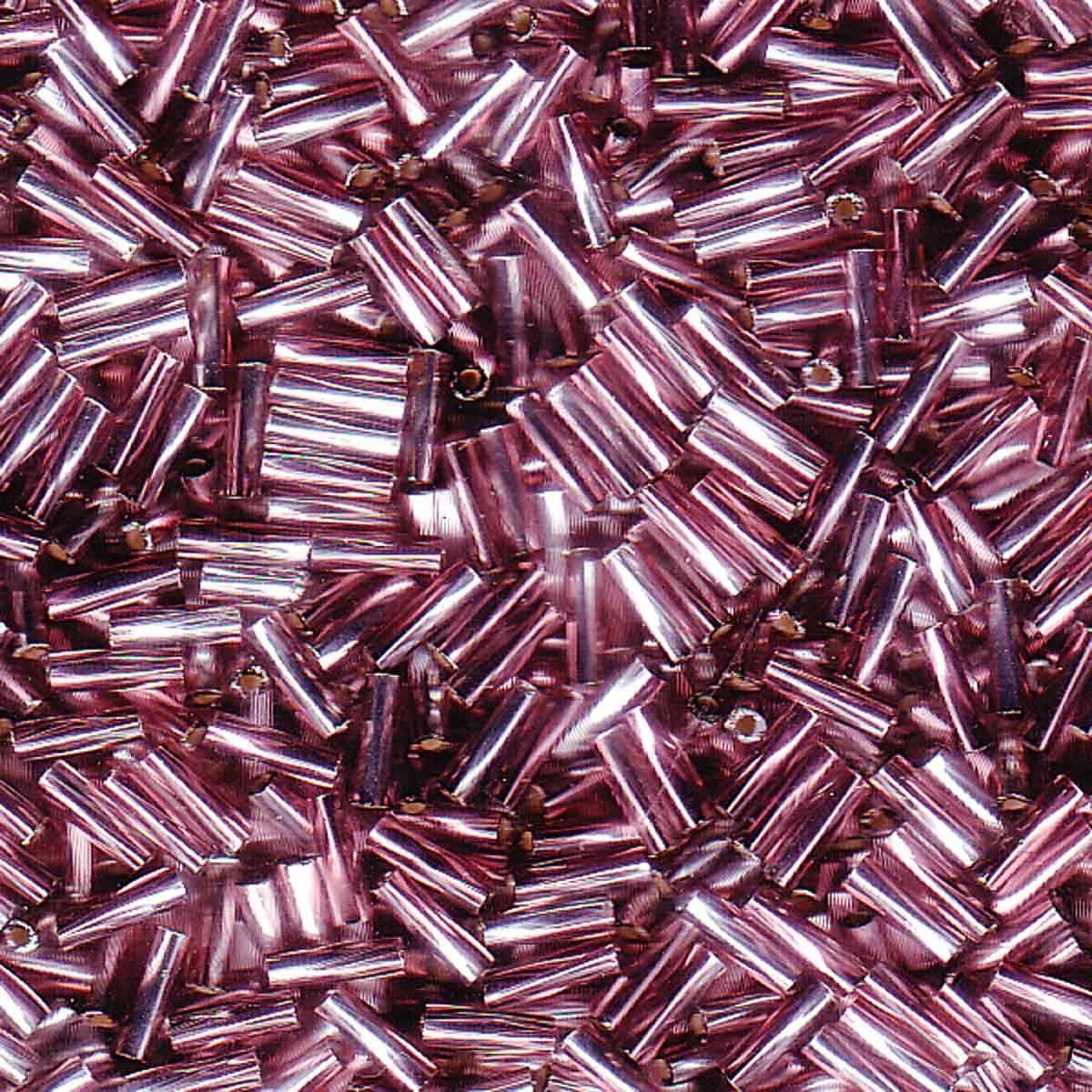 Kraal bugles 6mm silverlined amy - 5 gram-Kralen-Kraaltjes van Renate