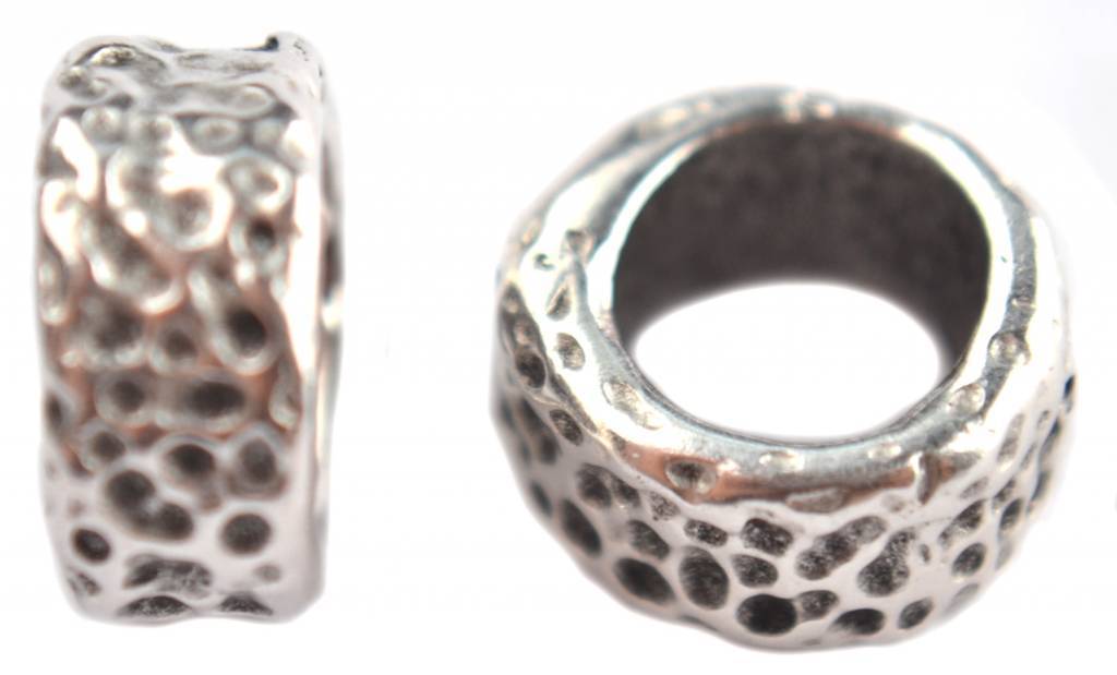 Kraal butsen Ø6mm Zilver DQ 10x5mm-Kraaltjes van Renate