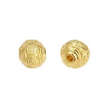 Kraal design DQ 24K goud 9mm - per stuk-bedels-Kraaltjes van Renate