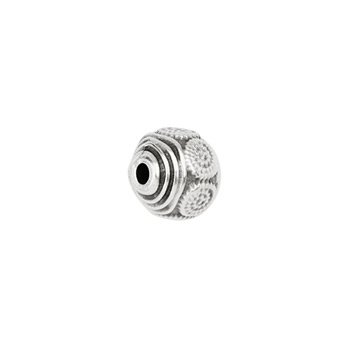 Kraal design DQ zilver 9mm - per stuk-bedels-Kraaltjes van Renate