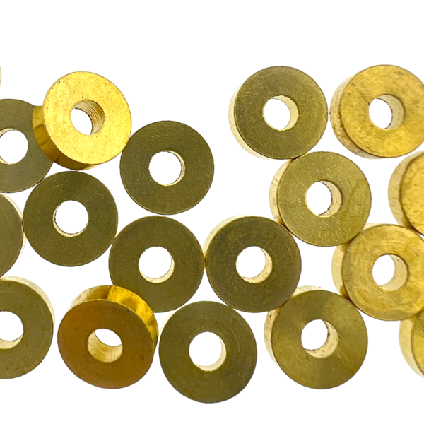 Kraal disc goud 6x2mm - 20 stuks-Kralen-Kraaltjes van Renate