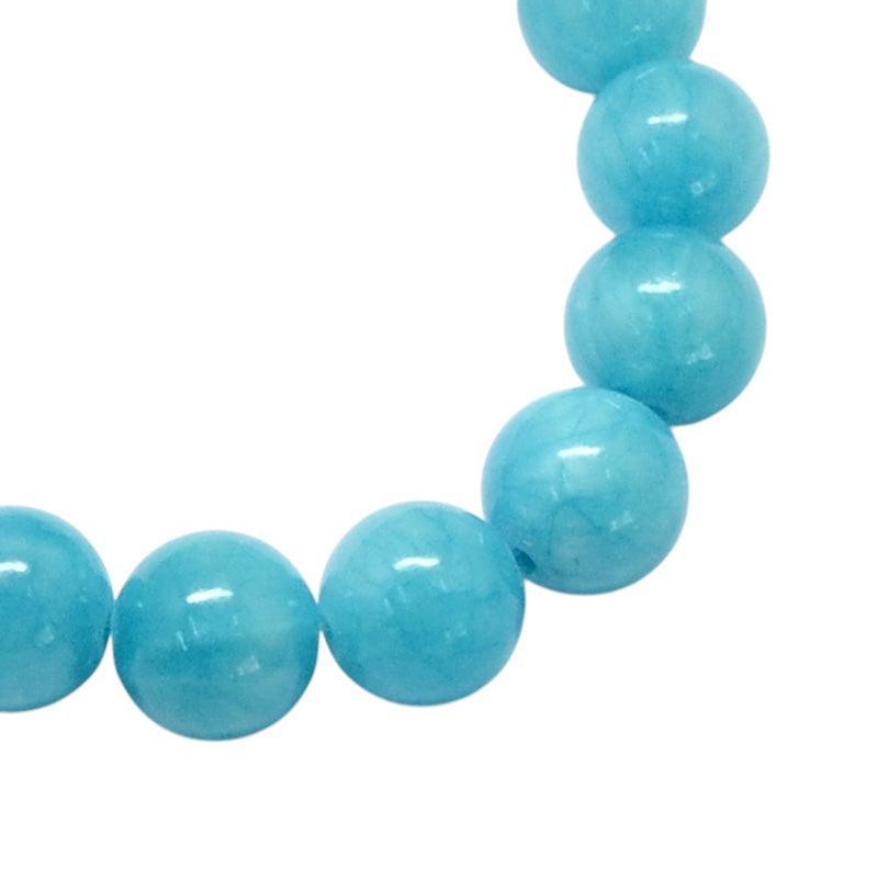 Kraal edelsteen jade blue 10mm- per stuk-bedels-Kraaltjes van Renate