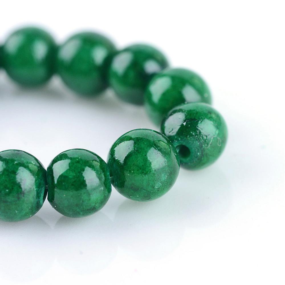 Kraal edelsteen jade green 10mm- per stuk-bedels-Kraaltjes van Renate