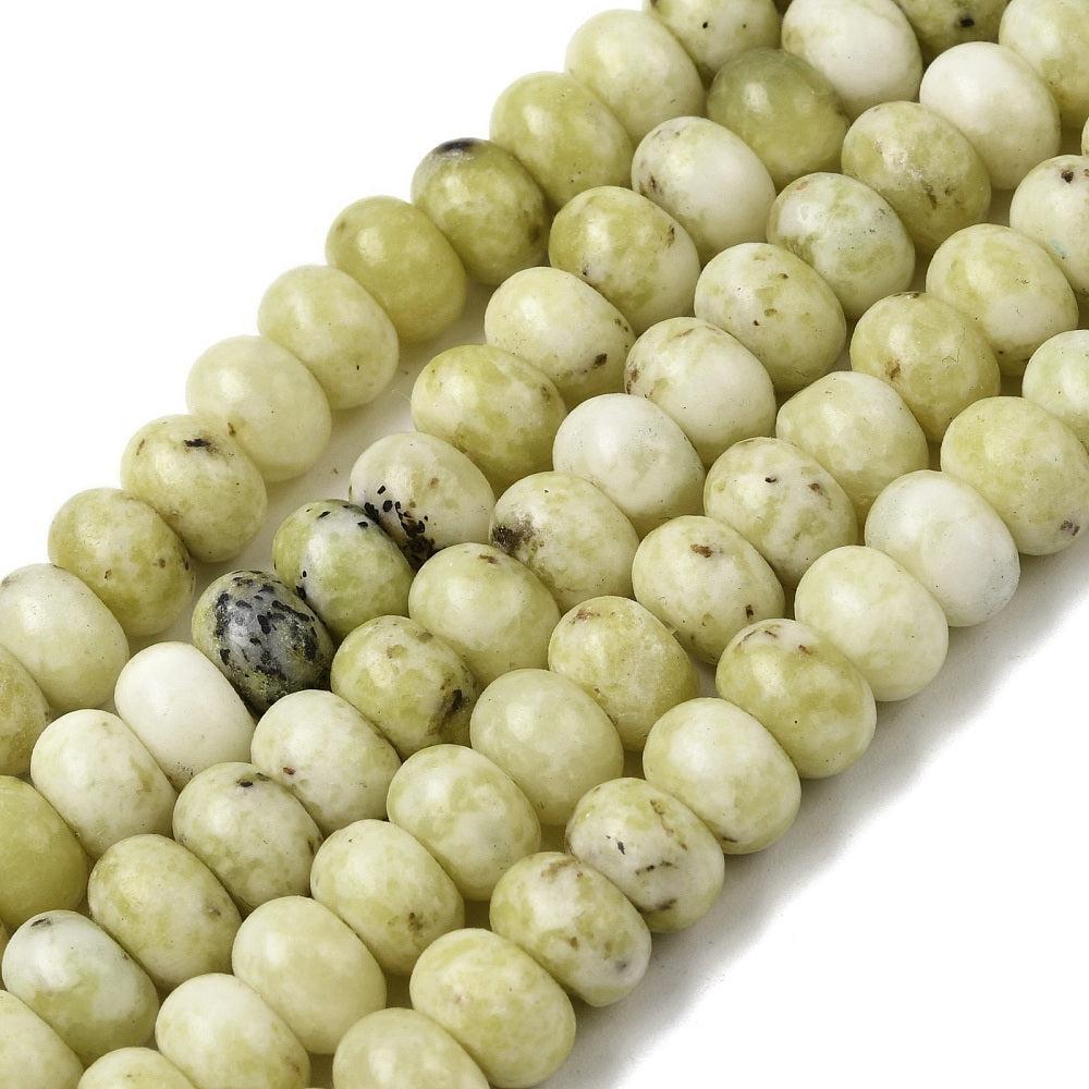 Kraal edelsteen jaspis geel rondelle 8,5mm - per stuk-bedels-Kraaltjes van Renate