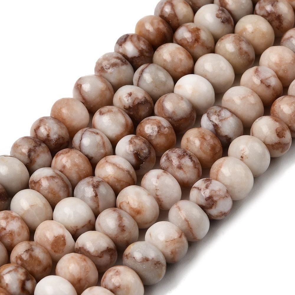 Kraal edelsteen netstone rondelle 8,5mm - per stuk-bedels-Kraaltjes van Renate