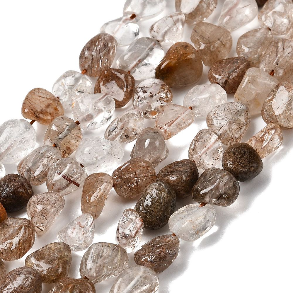 Kraal edelsteen nugget quartz 12,5mm - per stuk-bedels-Kraaltjes van Renate