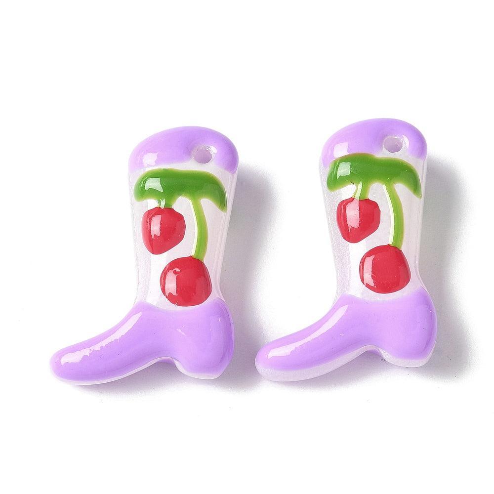 Kraal emaille lampwork cowboy 24mm - per stuk-bedels-Kraaltjes van Renate