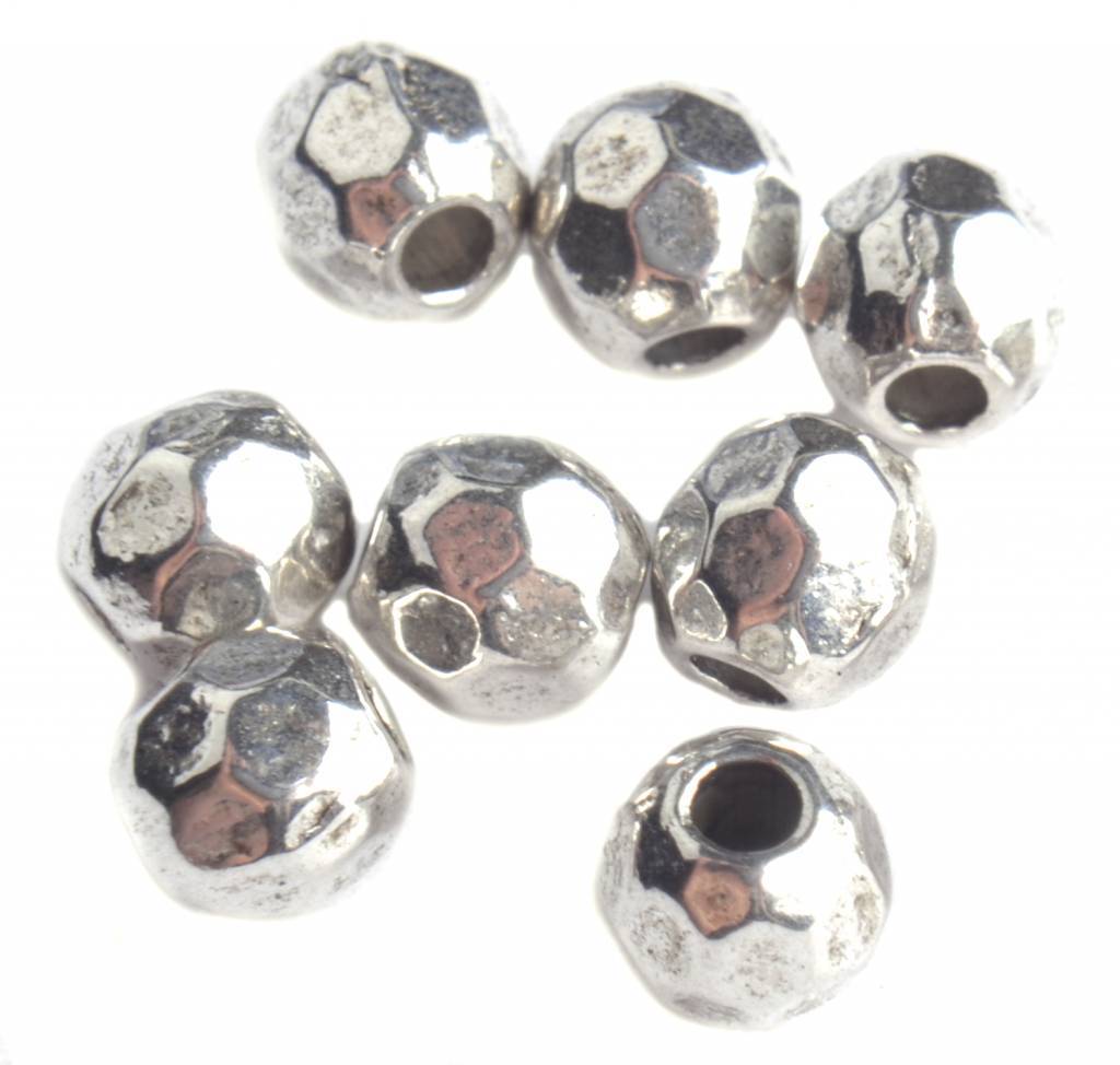 Kraal facet rond Zilver 3.5mm - 15 stuks-Kraaltjes van Renate