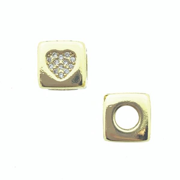 Kraal goud Hart DQ Ø4.5mm-Kraaltjes van Renate