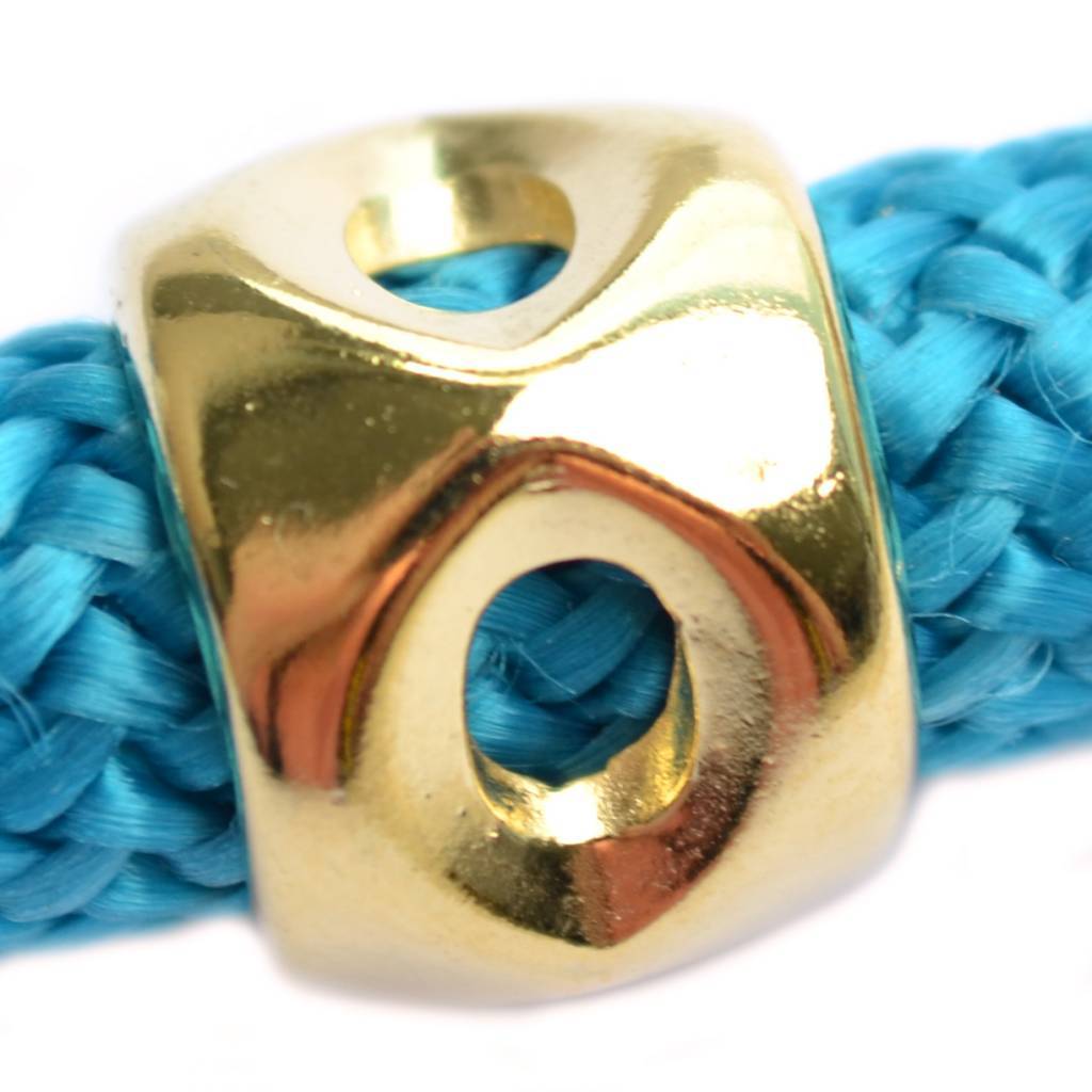 Kraal groot gat Ø10mm Goud DQ 16mm-Kraaltjes van Renate
