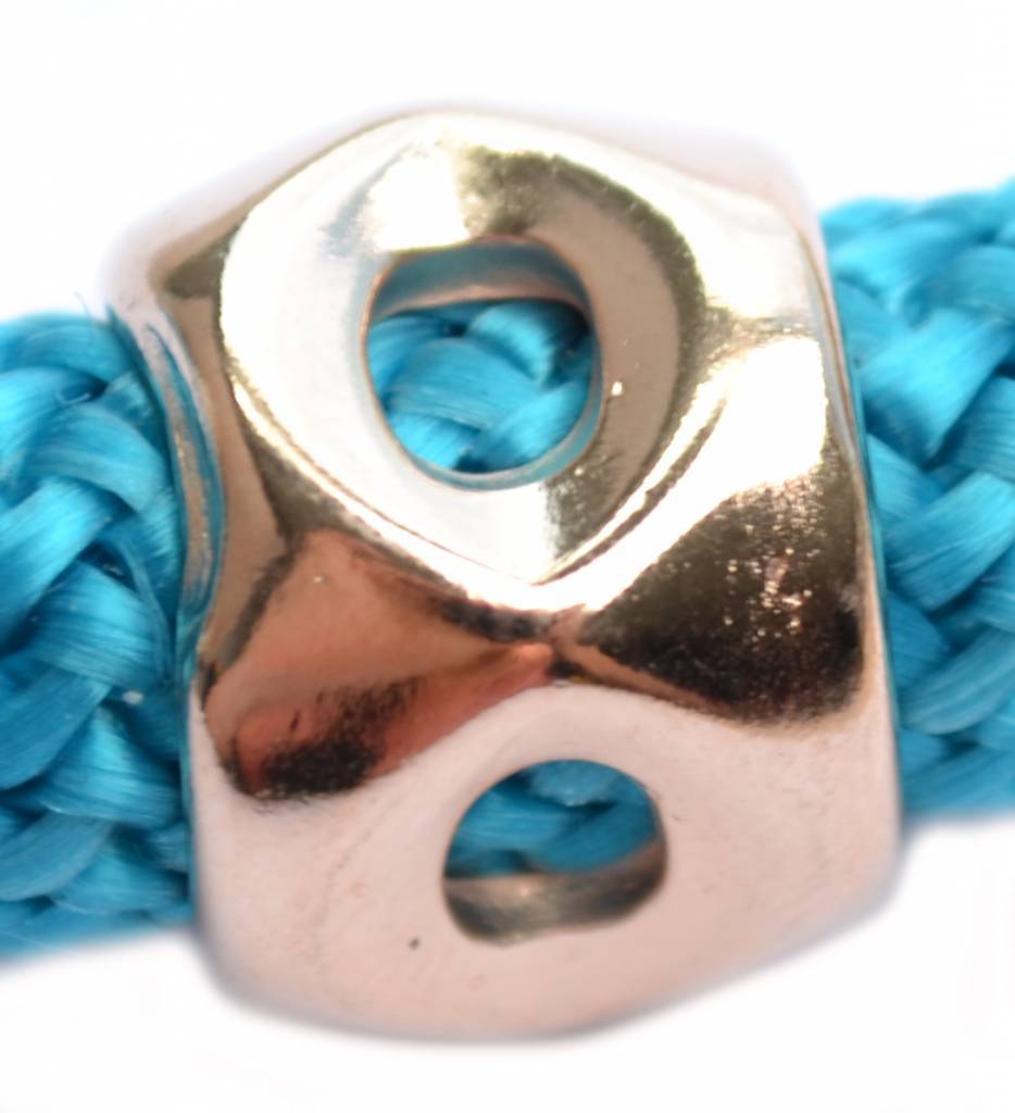 Kraal groot gat Ø10mm Rosegoud DQ 16mm-Kraaltjes van Renate