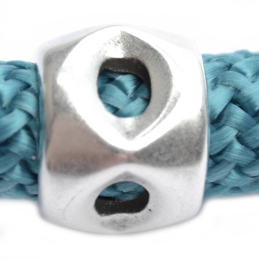 Kraal groot gat Ø10mm Zilver DQ 16mm-Kraaltjes van Renate