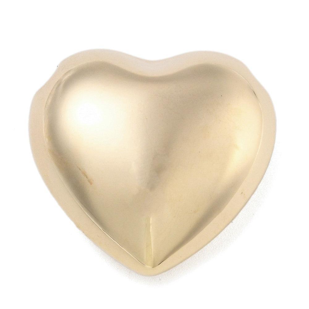 Kraal hart groot brass goud 18K 24,5mm - per stuk-bedels-Kraaltjes van Renate