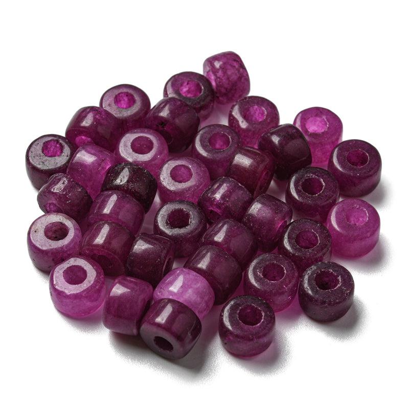 Kraal jade purple disc 8x6mm Ø3mm - per stuk-Kralen-Kraaltjes van Renate