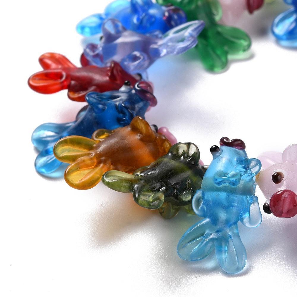 Kraal lampwork Vis 35mm - per stuk-bedels-Kraaltjes van Renate