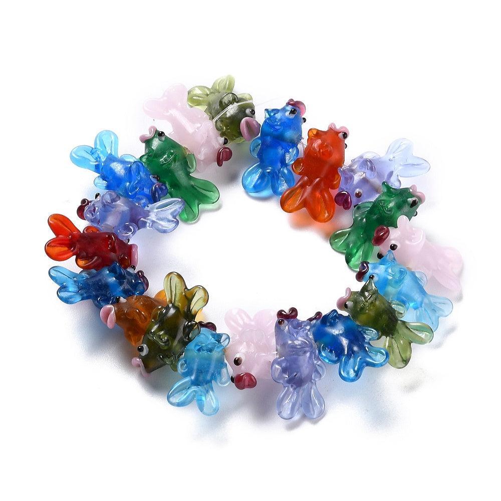 Kraal lampwork Vis 35mm - per stuk-bedels-Kraaltjes van Renate