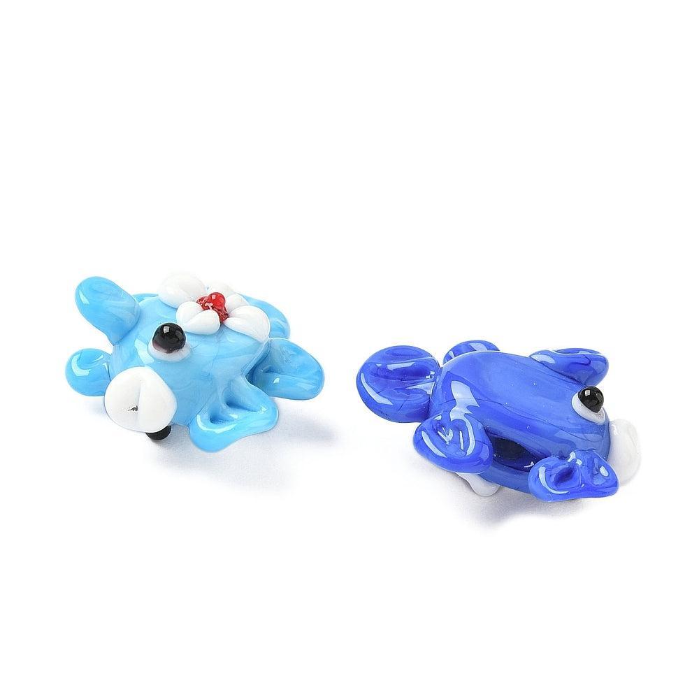 Kraal lampwork Vis Multicolor 19mm- per stuk-bedels-Kraaltjes van Renate