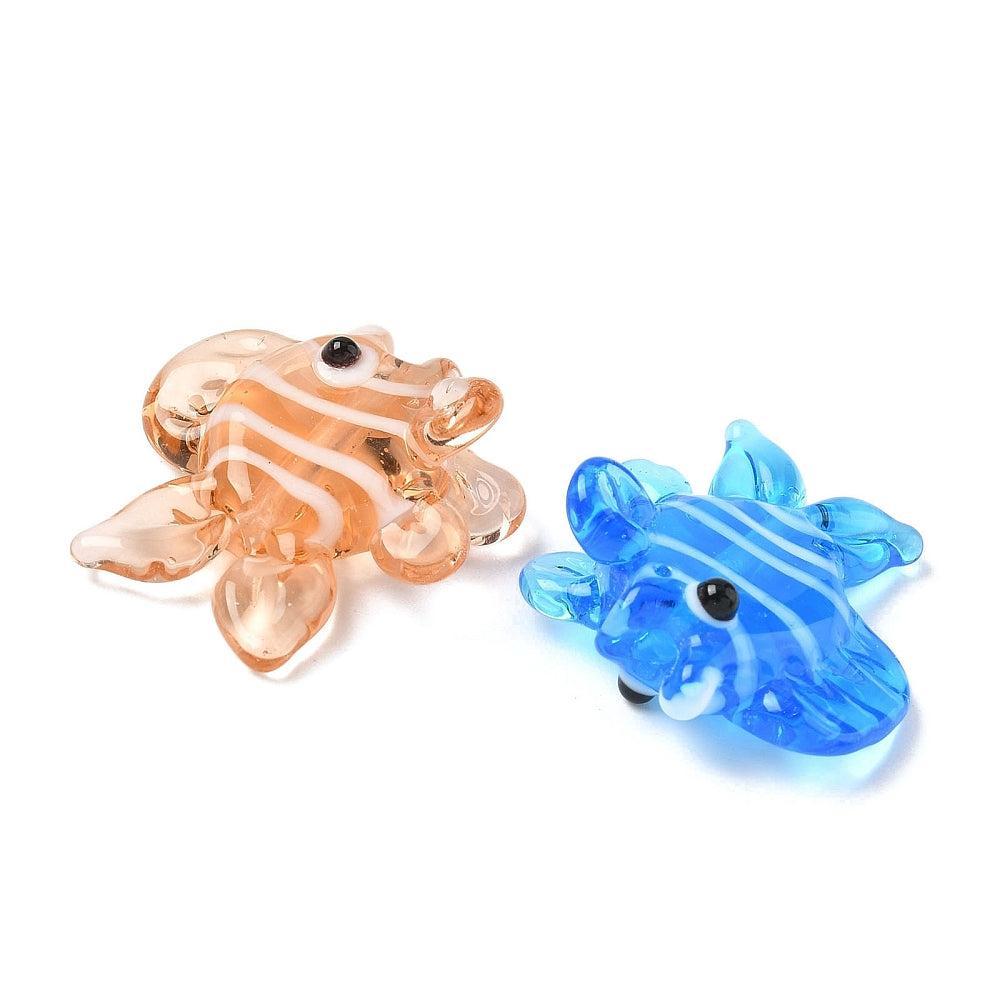 Kraal lampwork Vis Multicolor 20mm- per stuk-bedels-Kraaltjes van Renate