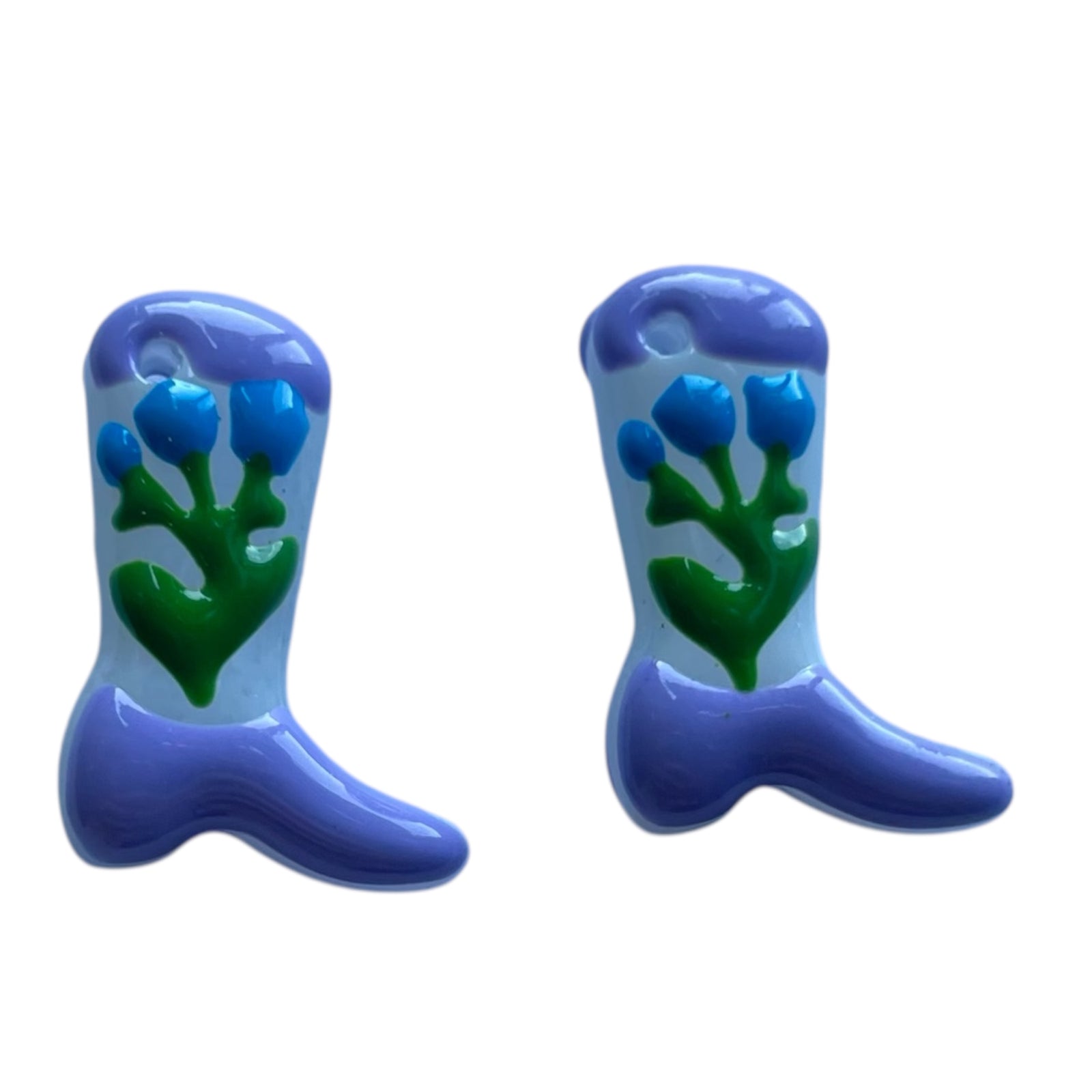 Kraal lampwork cowboylaars bloem 24mm- per stuk-bedels-Kraaltjes van Renate