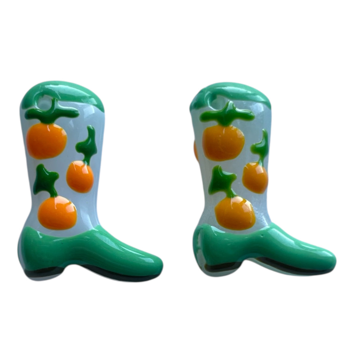 Kraal lampwork cowboylaars fruit 24mm- per stuk-bedels-Kraaltjes van Renate