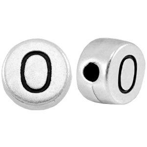 Kraal letter 'O' Ø2mm Zilver DQ 7mm-Kraaltjes van Renate