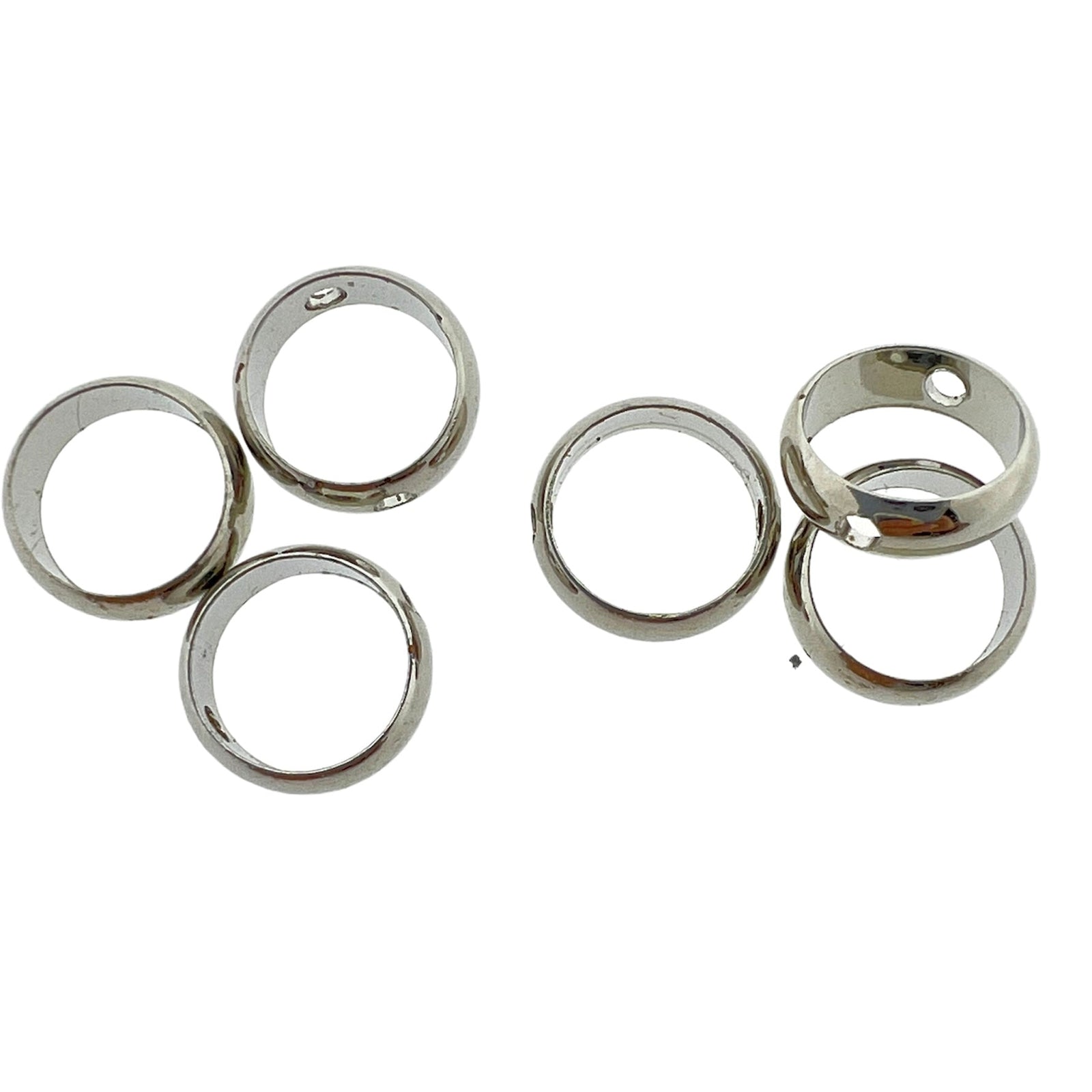 Kraal met gaatje zilver 8x2mm RVS- per 6-Kralen-Kraaltjes van Renate