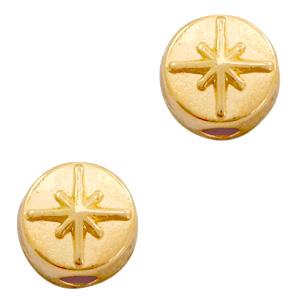 Kraal met galaxy star Goud DQ 7mm-Kraaltjes van Renate