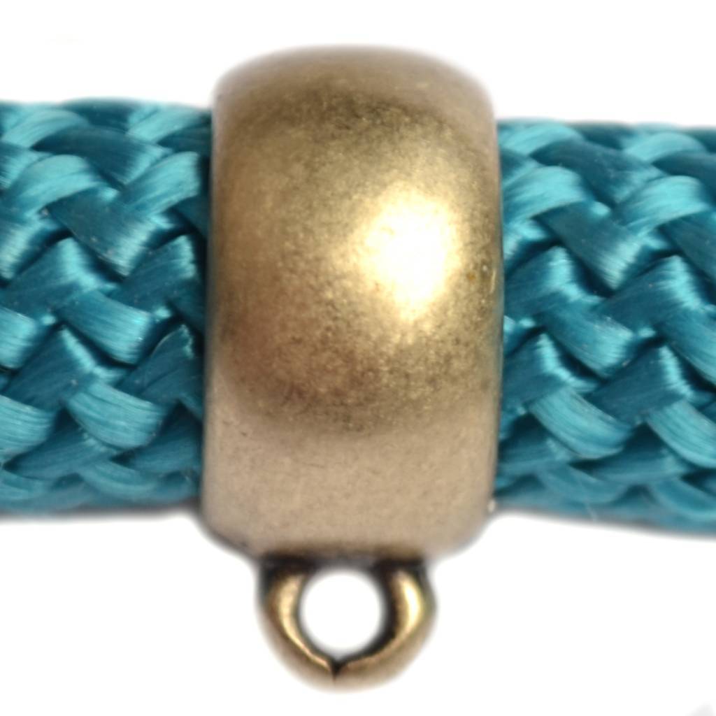 Kraal met oog Ø10mm Brons DQ 18x14mm-Kraaltjes van Renate