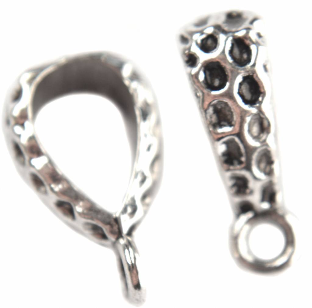 Kraal met oog Ø10x6.5mm Zilver - 6 stuks-Kraaltjes van Renate