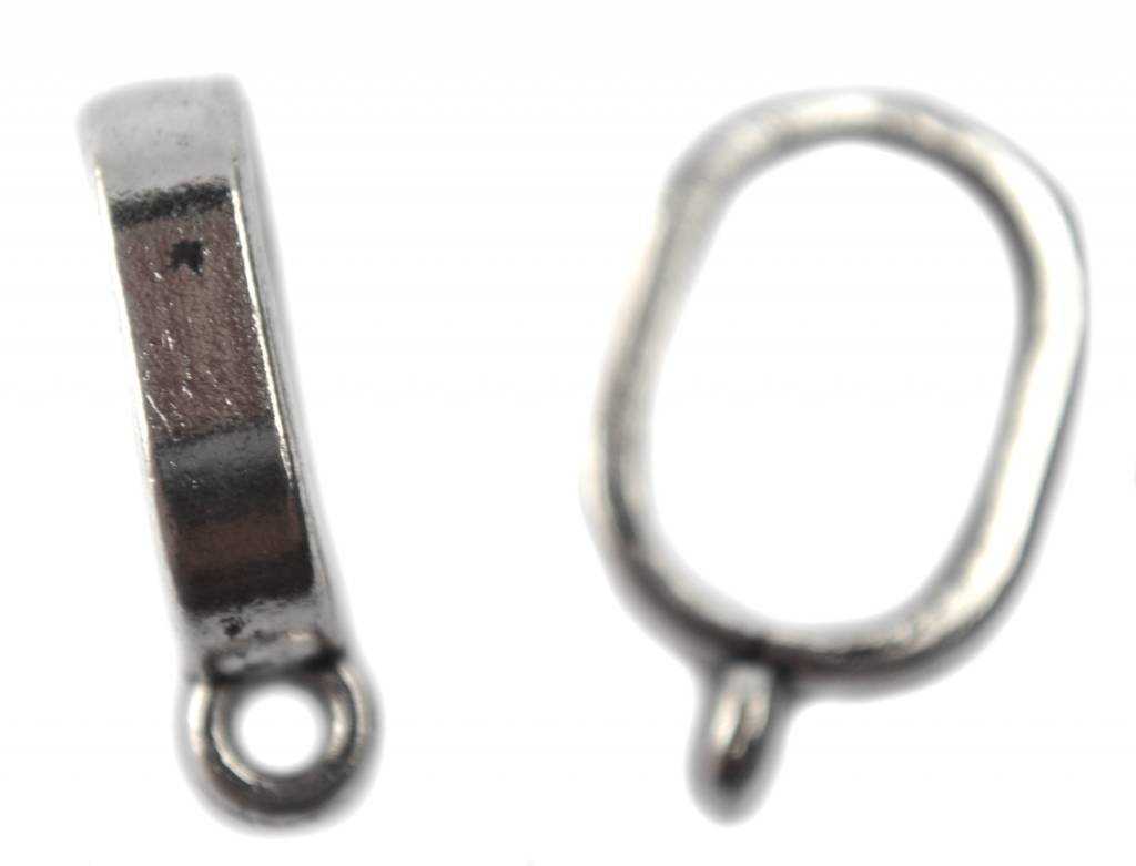 Kraal met oog Ø10x6mm zilver 16x4mm-Kraaltjes van Renate