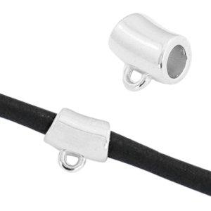 Kraal met oog Ø3,5mm Zilver DQ 8x8mm-Kraaltjes van Renate