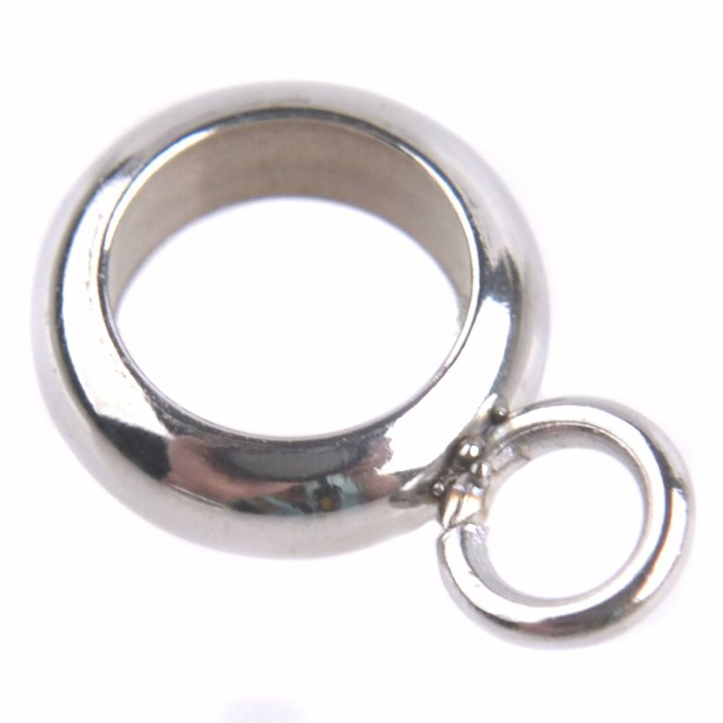Kraal met oog Ø4mm RVS 9x6mm-Kraaltjes van Renate