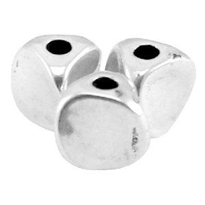 Kraal metaal twist Zilver DQ 5mm-Kraaltjes van Renate
