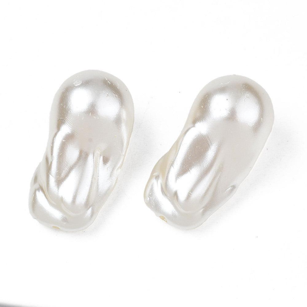 Kraal parel imitatie white 30mm- per stuk-Kralen-Kraaltjes van Renate