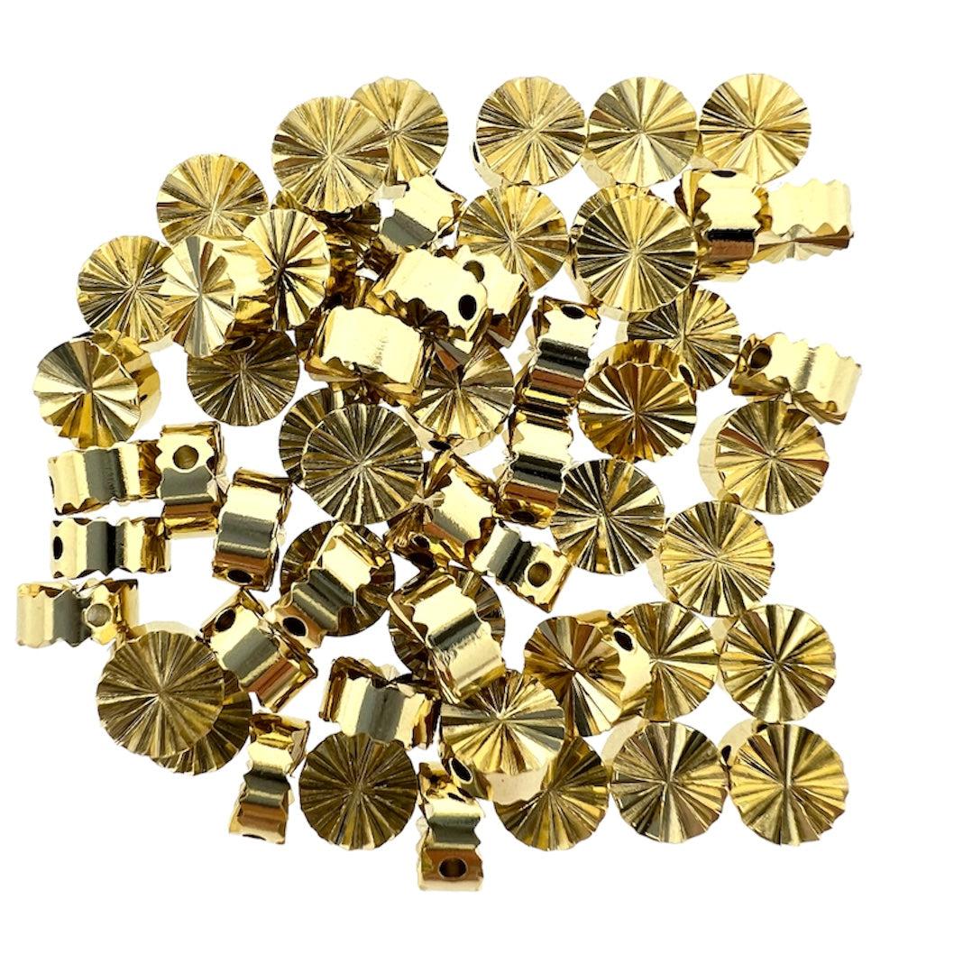 Kraal patroon goud 24k 6x3mm-bedels-Kraaltjes van Renate