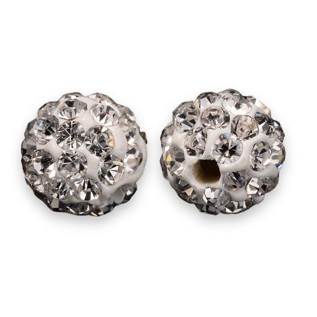 Kraal polymeer rhinestone disco bal crystal 8mm - per stuk-Kralen-Kraaltjes van Renate