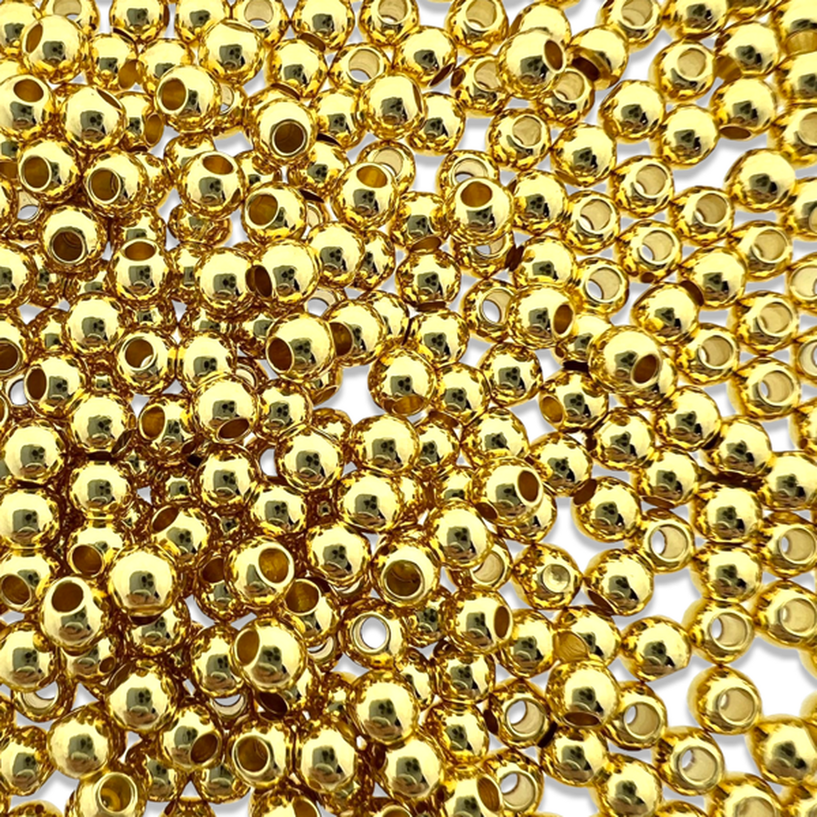 Kraal rond Ø1,2mm Goud DQ 3mm-Kralen-Kraaltjes van Renate