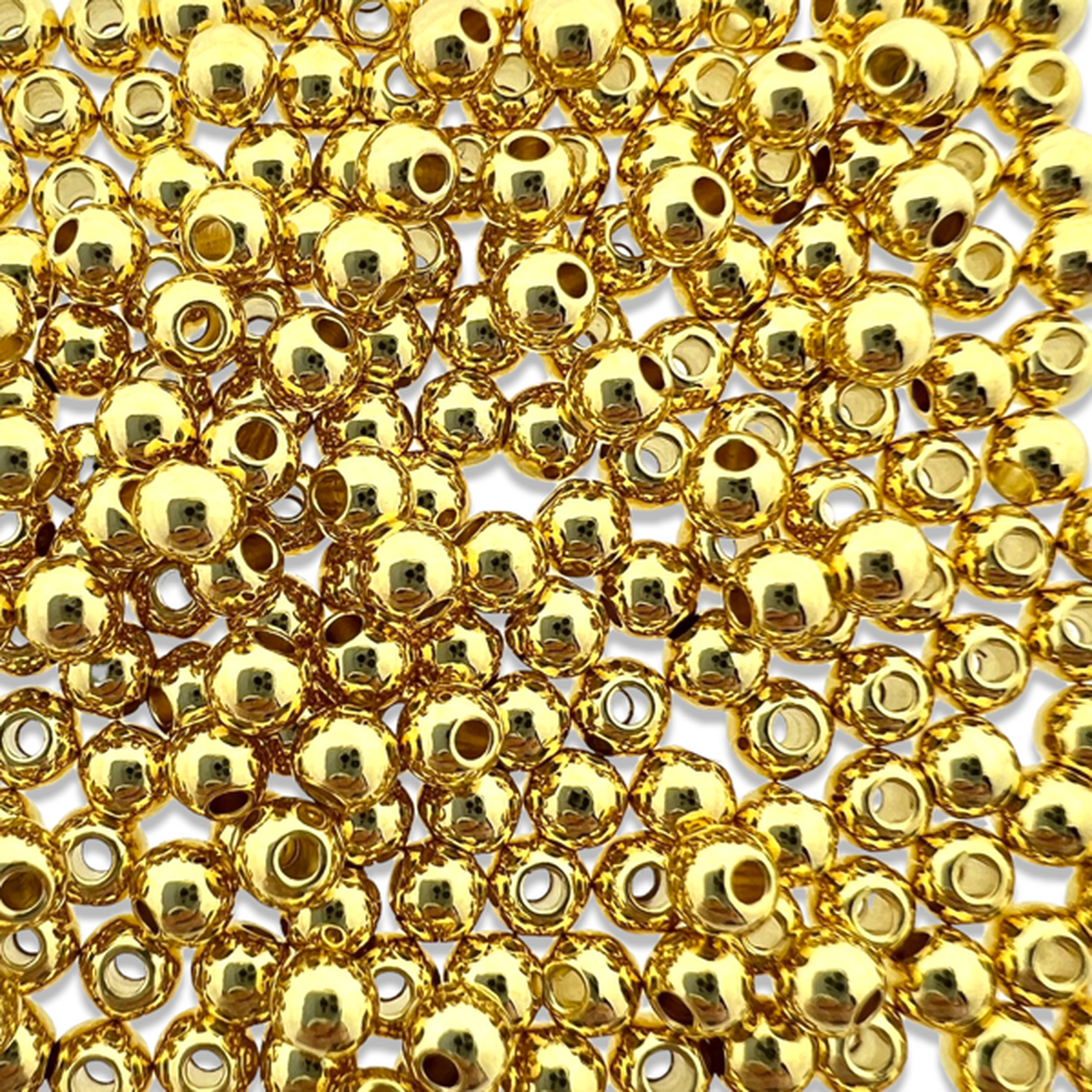 Kraal rond Ø1,3mm Goud DQ 3.5mm-Kralen-Kraaltjes van Renate