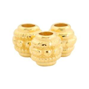 Kraal rond bal Ø1,5mm Goud DQ 6mm-Kraaltjes van Renate