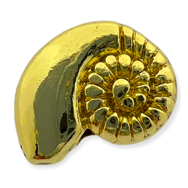 Kraal schelp 14K Gold plated 9x11mm-bedels-Kraaltjes van Renate