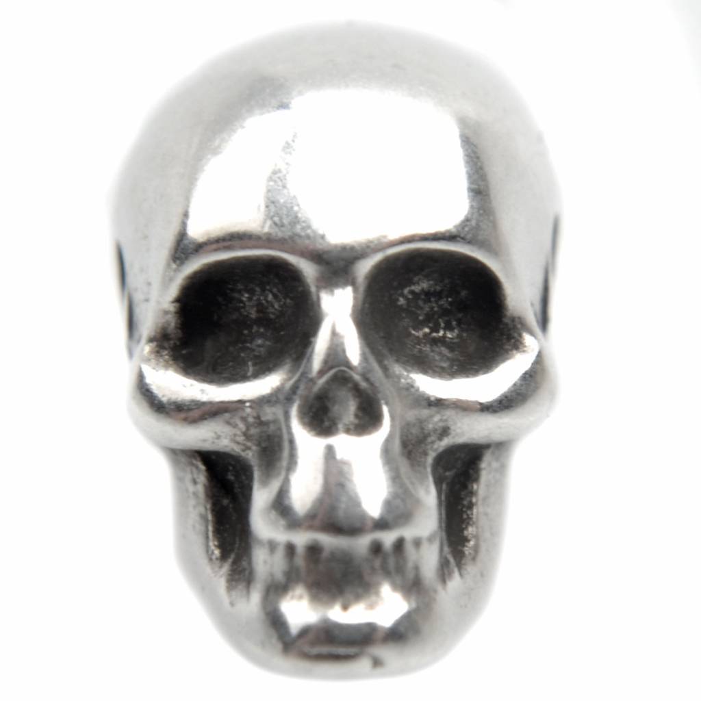 Kraal skull Ø1,5mm Zilver DQ 9x7,5mm-Kraaltjes van Renate